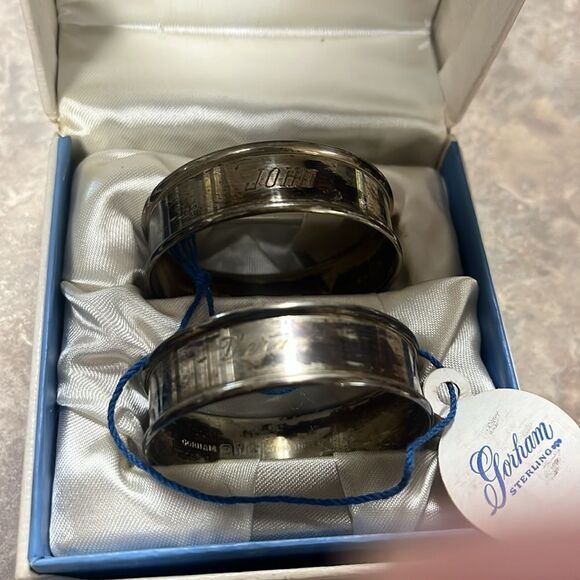 Gorham Sterling Silver Napkin Rings - Picture 2 of 4